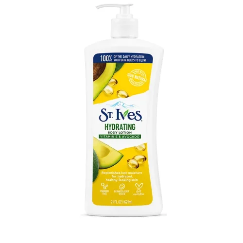 لوسیون سنت ایوز st . ives body lotion hydrating vitamin e avocado